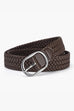 Febedress Faux Leather Metal Buckle Adjustable Braided Belt