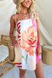 Spaghetti Strap Floral Print Mini Dress