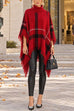 Febedress Chicest Tassel Lattice Cloak Poncho Sweater (A)