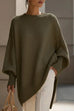 Febedress Crewneck Drop Shoulder Slouchy Pullover Sweater