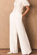 High Waist Pocketed Wide Leg Pants