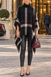 Febedress Chicest Tassel Lattice Cloak Poncho Sweater (A)