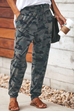 Febedress High Waist Drawstring Camo Casual Pants