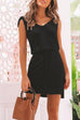 Febedress Butterfly On Shoulder Sleeveless Tie Waist Mini Dress